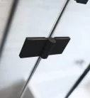 Zuhanykabin, Radaway Essenza Black PTJ szögletes fekete zuhanykabin 90x90 átlátszó balos