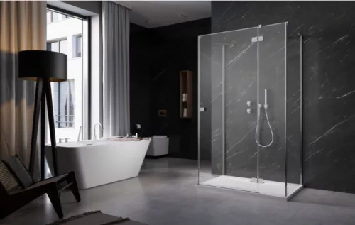 Zuhanykabin, Radaway Essenza KDJ+S szögletes zuhanykabin 110x80 átlátszó balos