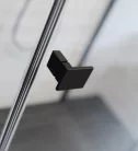 Zuhanykabin, Radaway Essenza Black KDJ+S szögletes fekete zuhanykabin 110x70 átlátszó jobbos