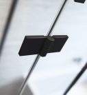 Zuhanykabin, Radaway Essenza Black KDJ+S szögletes fekete zuhanykabin 120x70 átlátszó balos