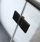 Zuhanykabin, Radaway Essenza Black KDJ+S szögletes fekete zuhanykabin 120x80 átlátszó balos