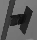Zuhanykabin, Radaway Nes Black KDD I szögletes fekete zuhanykabin 100x90 átlátszó