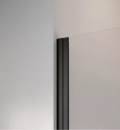 Zuhanykabin, Radaway Nes Black KDD I Frame szögletes fekete zuhanykabin 80x90 átlátszó
