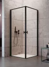 Zuhanykabin, Radaway Nes Black KDD I Frame szögletes fekete zuhanykabin 90x90 átlátszó
