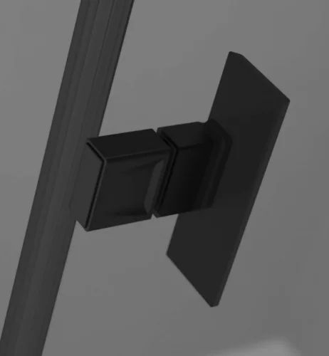 Zuhanykabin, Radaway Nes Black KDD I Frame szögletes fekete zuhanykabin 90x90 átlátszó