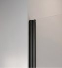 Zuhanykabin, Radaway Nes Black KDD I Frame szögletes fekete zuhanykabin 100x90 átlátszó