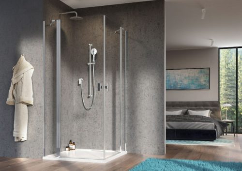 Zuhanykabin, Radaway Nes KDD II szögletes zuhanykabin 90x80 átlátszó