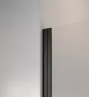 Zuhanykabin, Radaway Nes Black KDD II szögletes fekete zuhanykabin 100x90 átlátszó