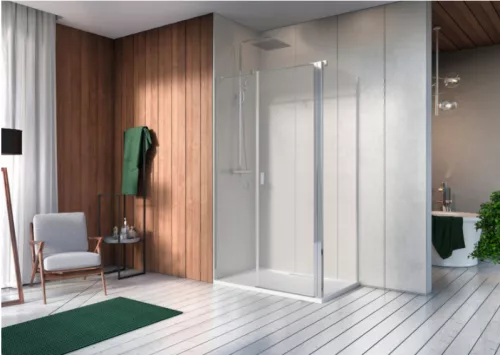 Zuhanykabin, Radaway Nes KDS II szögletes zuhanykabin 120x75 átlátszó jobbos