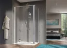 Zuhanykabin, Radaway Nes DWD+S szögletes zuhanykabin 120x80 átlátszó