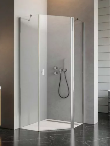 Zuhanykabin, Radaway Nes PTJ szögletes zuhanykabin 80x80 átlátszó jobbos