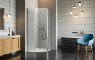 Zuhanykabin, Radaway Nes PTJ 80x90B átlátszó, balos, ajtó a rövidebb oldalon