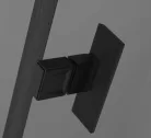 Zuhanykabin, Radaway Nes Black PTJ fekete 80x80J átlátszó, jobbos