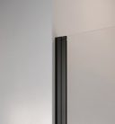 Zuhanykabin, Radaway Nes Black PTJ fekete 100x90B átlátszó, balos, ajtó a hosszabb oldalon