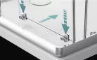 Zuhanykabin, Radaway Premium Plus E1900 íves zuhanykabin 90x80 barna üveggel