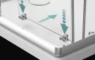 Zuhanykabin, Radaway Premium Plus D szögletes zuhanykabin 120x80 barna