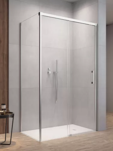 Zuhanykabin, Radaway Idea KDS szögletes zuhanykabin 140x80 átlátszó balos