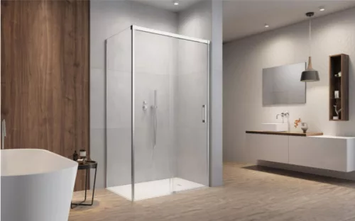 Zuhanykabin, Radaway Idea KDS szögletes zuhanykabin 140x90 átlátszó balos