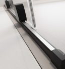 Zuhanykabin, Radaway Furo Black KDJ szögletes fekete zuhanykabin 90x75 átlátszó balos