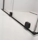 Zuhanykabin, Radaway Furo Black KDJ szögletes fekete zuhanykabin 110x75 átlátszó jobbos