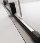 Zuhanykabin, Radaway Furo Black KDJ szögletes fekete zuhanykabin 150x75 átlátszó jobbos