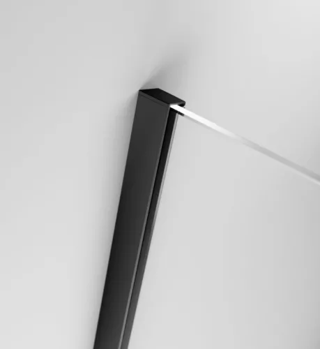 Zuhanykabin, Radaway Furo Black KDJ szögletes fekete zuhanykabin 160x75 átlátszó jobbos