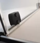 Zuhanykabin, Radaway Furo Black KDD szögletes fekete zuhanykabin 80x120 átlátszó