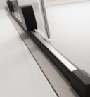 Zuhanykabin, Radaway Furo Black KDD szögletes fekete zuhanykabin 110x90 átlátszó