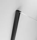 Zuhanykabin, Radaway Furo Black KDD szögletes fekete zuhanykabin 110x100 átlátszó