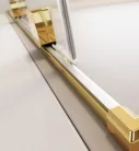 Zuhanykabin, Radaway Furo Gold KDD szögletes arany zuhanykabin 90x120 átlátszó