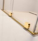 Zuhanykabin, Radaway Furo Gold KDD szögletes arany zuhanykabin 100x80 átlátszó