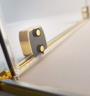 Zuhanykabin, Radaway Furo Gold KDD szögletes arany zuhanykabin 100x80 átlátszó