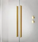 Zuhanykabin, Radaway Furo Gold KDD szögletes arany zuhanykabin 100x120 átlátszó