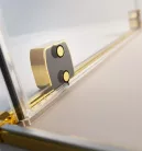 Zuhanykabin, Radaway Furo Gold KDD szögletes arany zuhanykabin 110x80 átlátszó