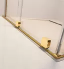 Zuhanykabin, Radaway Furo Gold KDD szögletes arany zuhanykabin 120x90 átlátszó
