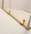 Zuhanykabin, Radaway Furo Gold KDJ szögletes arany zuhanykabin 110x75 átlátszó jobbos