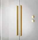 Zuhanykabin, Radaway Furo Gold KDJ szögletes arany zuhanykabin 140x75 átlátszó balos
