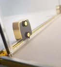 Zuhanykabin, Radaway Furo Gold KDJ szögletes arany zuhanykabin 150x75 átlátszó balos