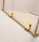 Zuhanykabin, Radaway Furo Gold KDJ szögletes arany zuhanykabin 150x75 átlátszó jobbos