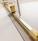 Zuhanykabin, Radaway Furo Gold KDJ szögletes arany zuhanykabin 150x75 átlátszó jobbos