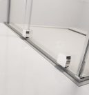 Zuhanykabin, Radaway Furo KDD szögletes zuhanykabin 100x110 átlátszó