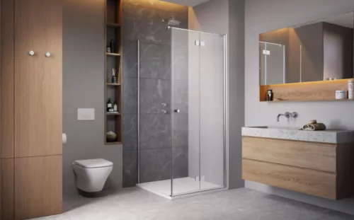 Zuhanykabin, Radaway Essenza KDJ-B szögletes zuhanykabin 80x120 átlátszó jobbos