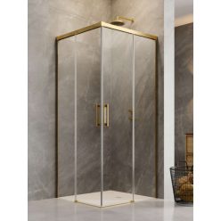   Zuhanykabin, Radaway Idea Gold KDD szögletes arany zuhanykabin 80x90 átlátszó
