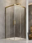 Zuhanykabin, Radaway Idea Gold KDD szögletes arany zuhanykabin 90x90 átlátszó