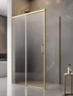 Zuhanykabin, Radaway Idea Gold KDJ szögletes arany zuhanykabin 100x100 átlátszó balos