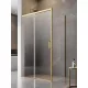 Zuhanykabin, Radaway Idea Gold KDJ szögletes arany zuhanykabin 110x80 átlátszó jobbos