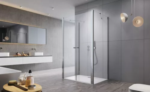 Zuhanykabin, Radaway Eos DWD+2S II szögletes zuhanykabin 120x70 átlátszó