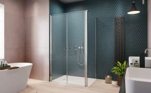 Zuhanykabin, Radaway Eos DWD+S II szögletes zuhanykabin 120x80 átlátszó
