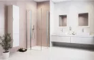 Zuhanykabin, Radaway Eos KDD II szögletes zuhanykabin 90x100 átlátszó