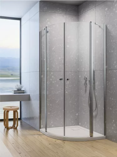 Zuhanykabin, Radaway Eos PDD II íves zuhanykabin 80x100 átlátszó